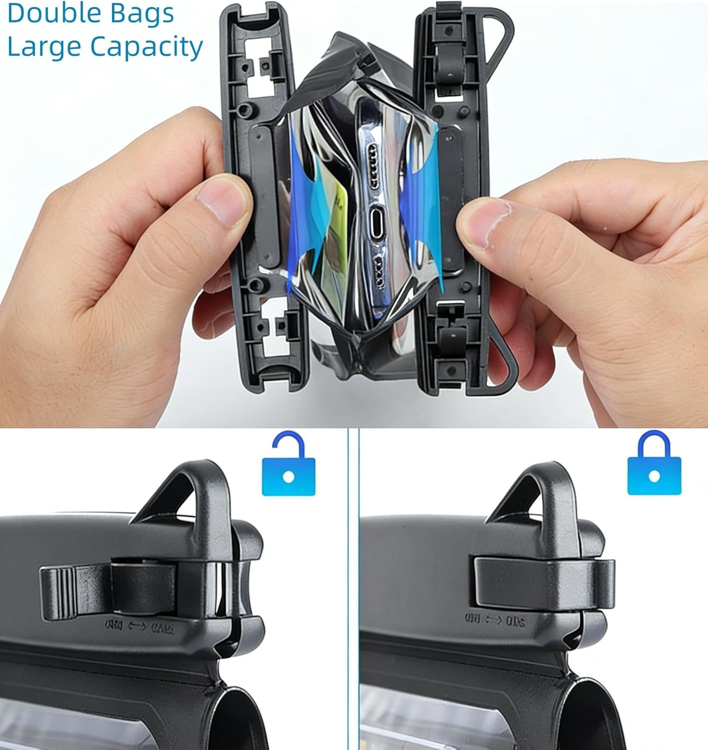 Dual Compartment Waterproof Phone Pouch