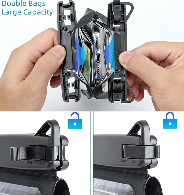 Dual Compartment Waterproof Phone Pouch