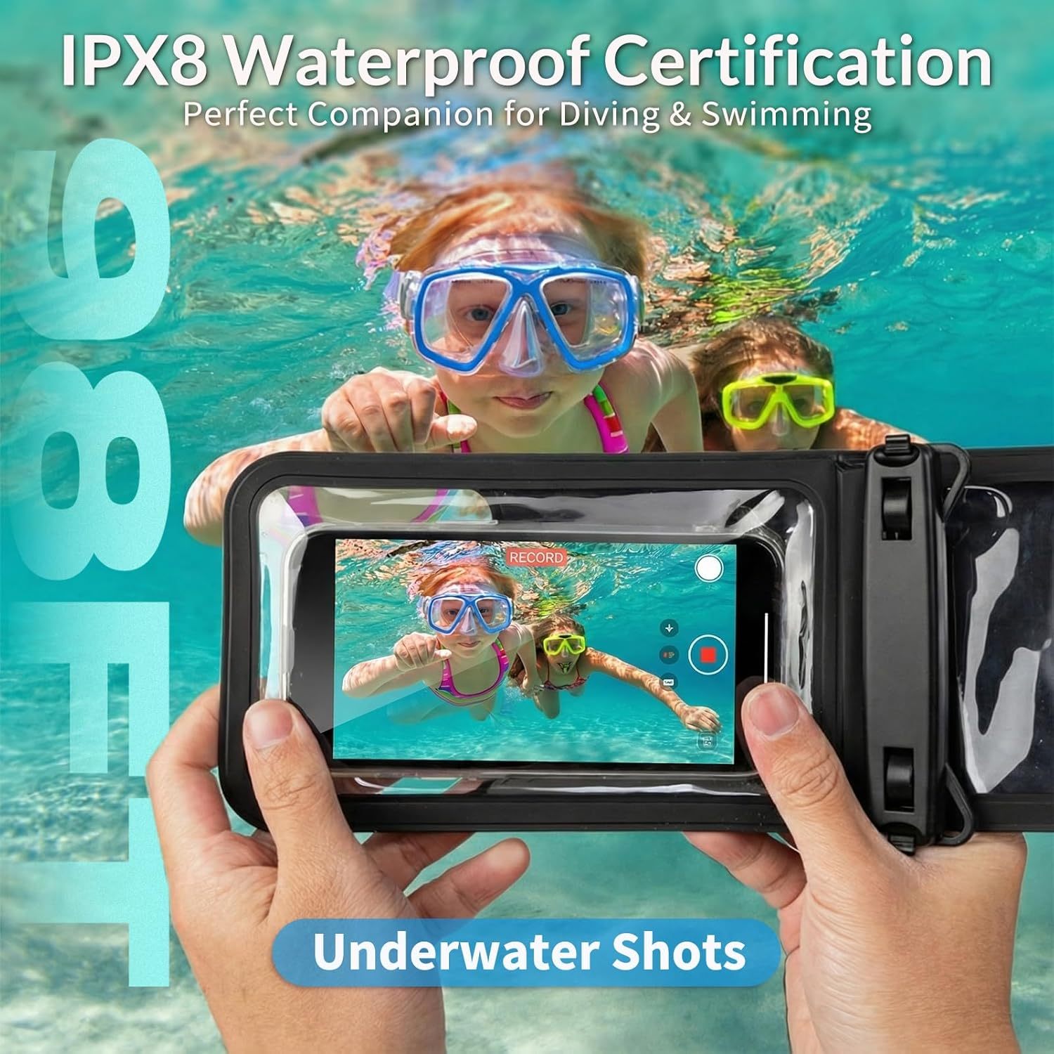 Dual Compartment Waterproof Phone Pouch