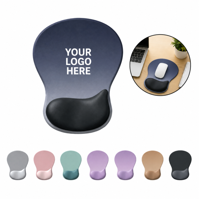Ergonomic Rubber Mouse Pad With Cushioned Wrist Support