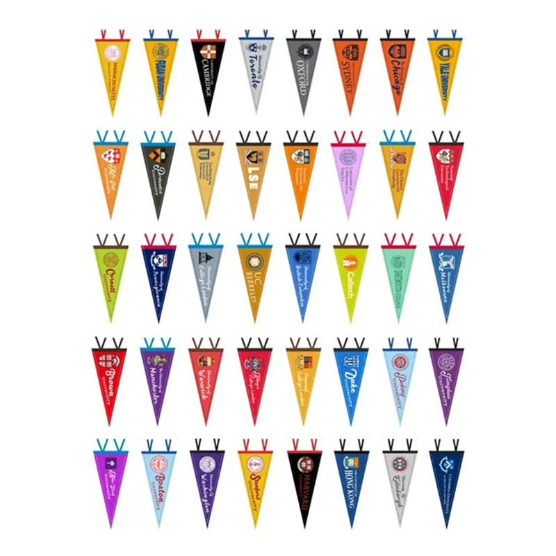 Felt Pennant Triangle Flags