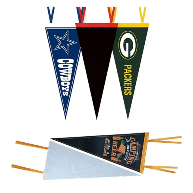 Felt Pennant Triangle Flags