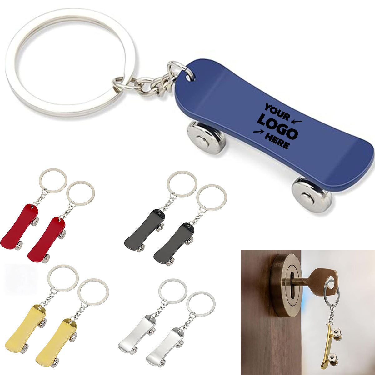 Finger Skateboard Keychain
