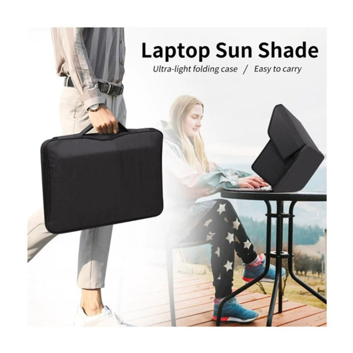 Foldable Laptop Sunshade And Privacy Cover