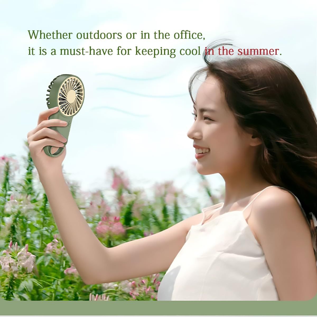 Foldable Portable Mini Fan With Type C Charging