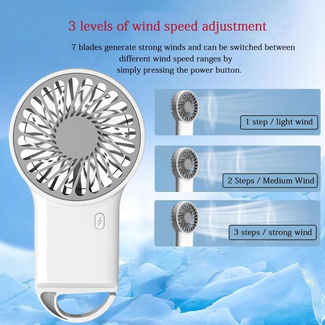 Foldable Portable Mini Fan With Type C Charging