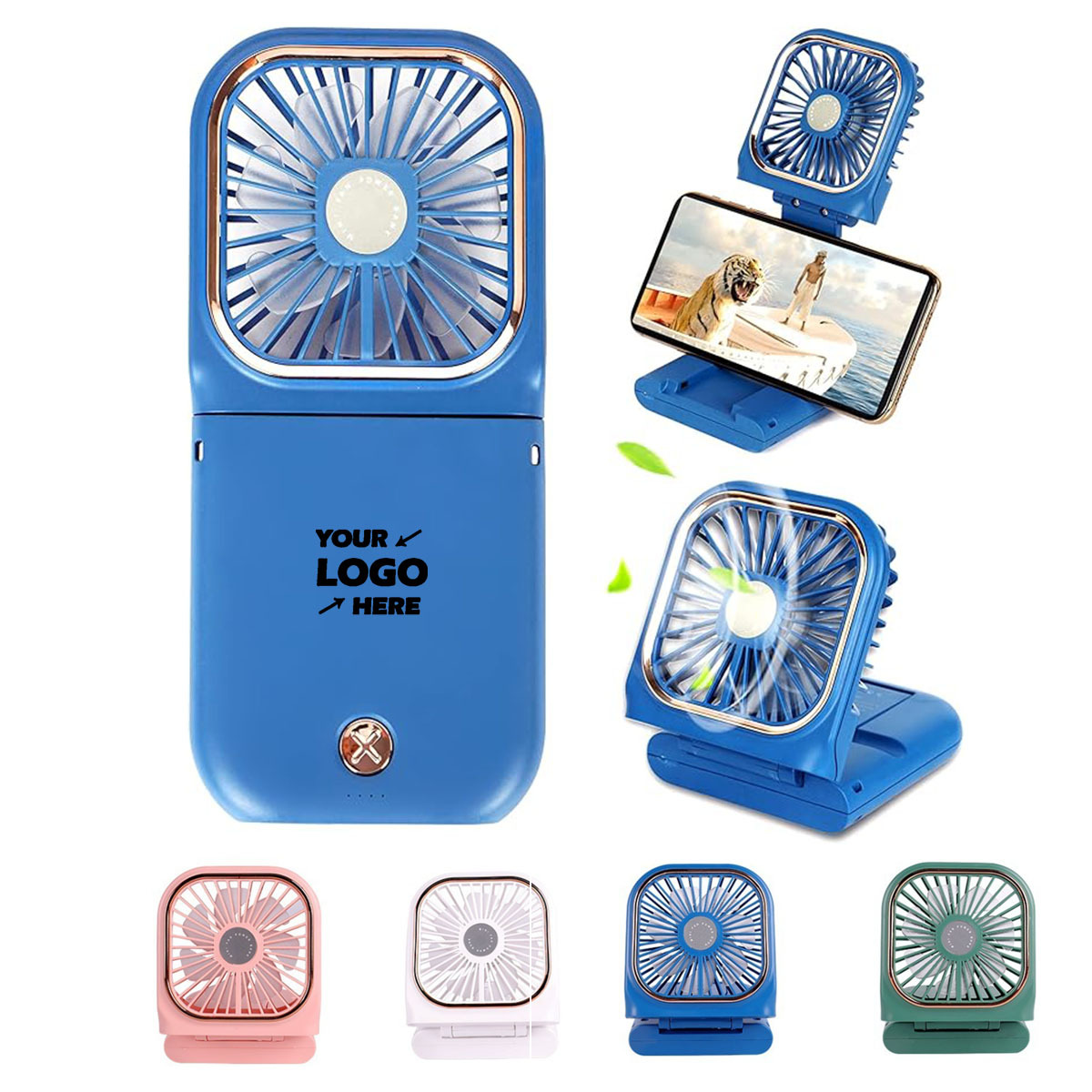 Handheld Neck Fan Foldable Desktop Portable Breeze