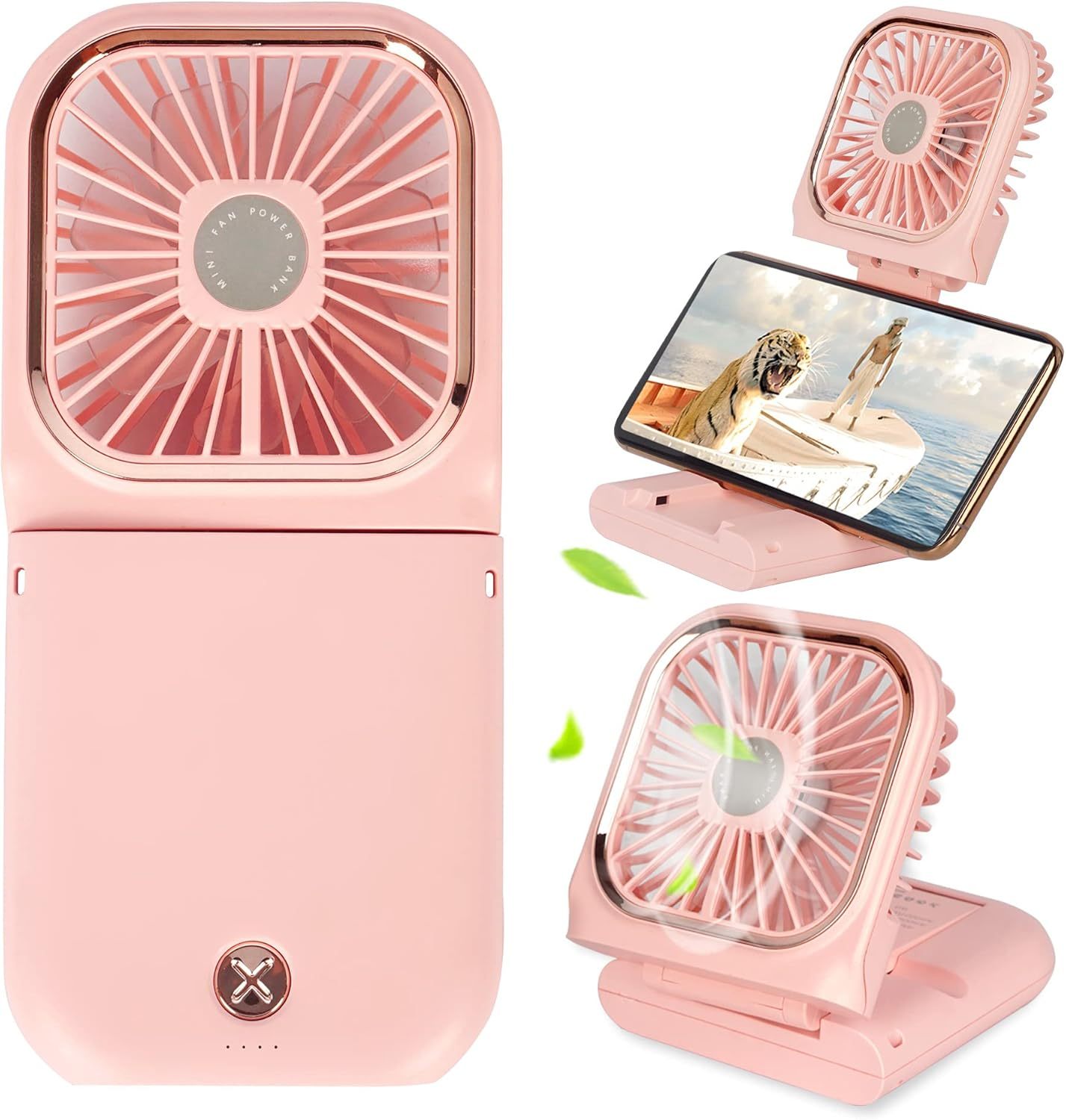 Handheld Neck Fan Foldable Desktop Portable Breeze