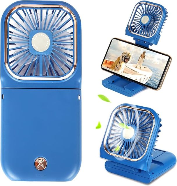 Handheld Neck Fan Foldable Desktop Portable Breeze