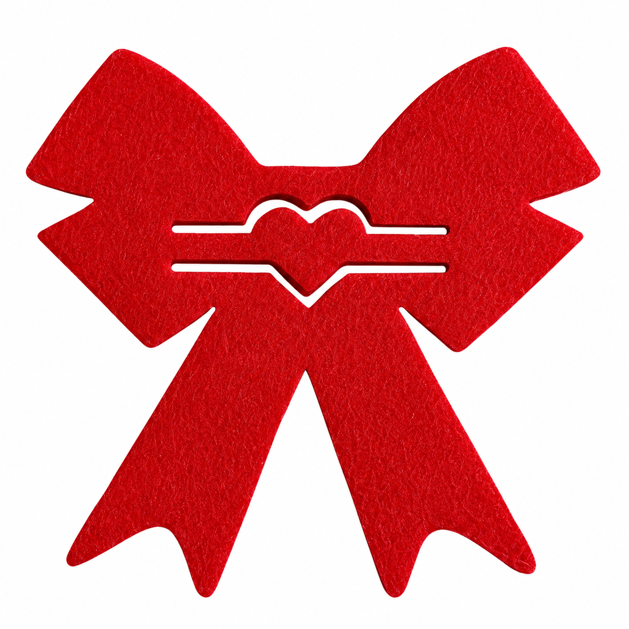Heart-Shaped Felt Cutlery Holder For Table Settings