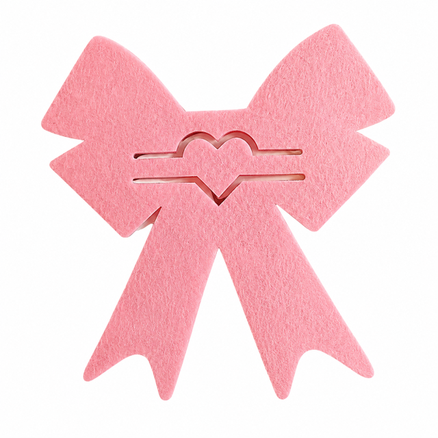 Heart-Shaped Felt Cutlery Holder For Table Settings