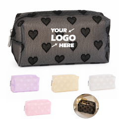 Heart Pattern Medium Cosmetic Bag Toiletry Bag