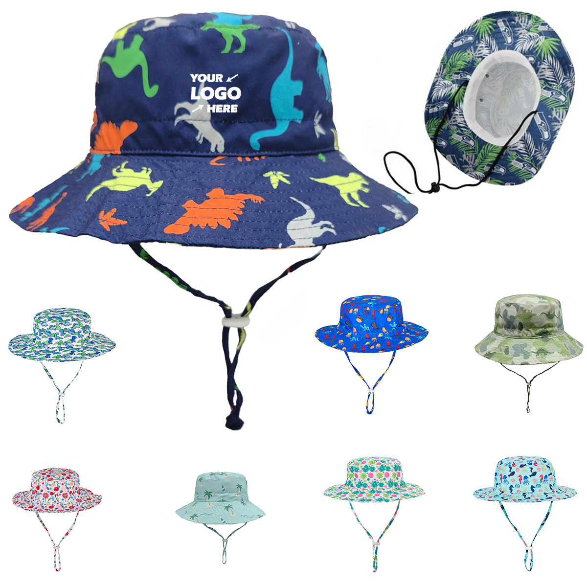 Kids Breathable Sun Hat With Adjustable Strap