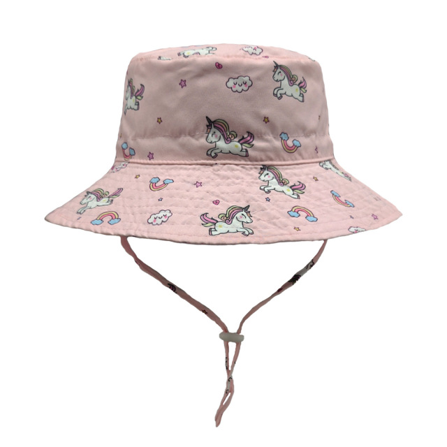 Kids Breathable Sun Hat With Adjustable Strap