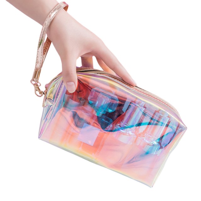Large Capacity Iridescent Transparent Bag