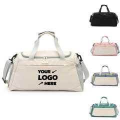 Large Capacity Travel Duffel Bag With Shoulder Strap Handle