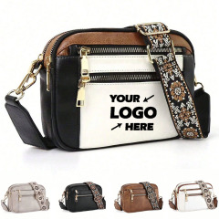 Leather Crossbody Bags with Wide Shoulder Strap