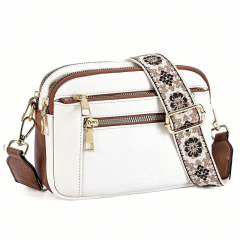 Leather Crossbody Bags with Wide Shoulder Strap