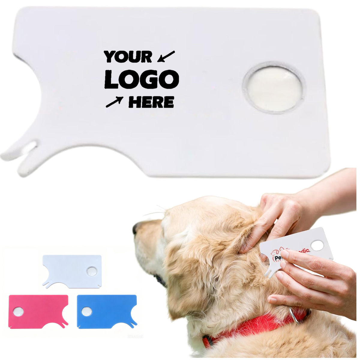 Lice Tick Detection Card With Magnifier
