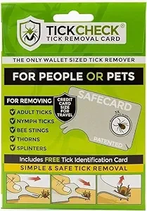 Lice Tick Detection Card With Magnifier