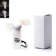 Light Up Mini Fans with White Handles