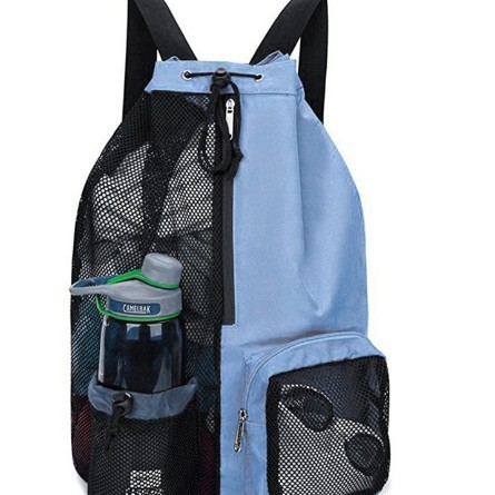 Mesh Drawstring Backpack For Beach Travel