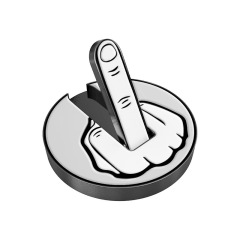 Middle Finger Golf Hat Clip Ball Marker