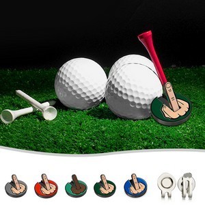 Middle Finger Golf Hat Clip Ball Marker