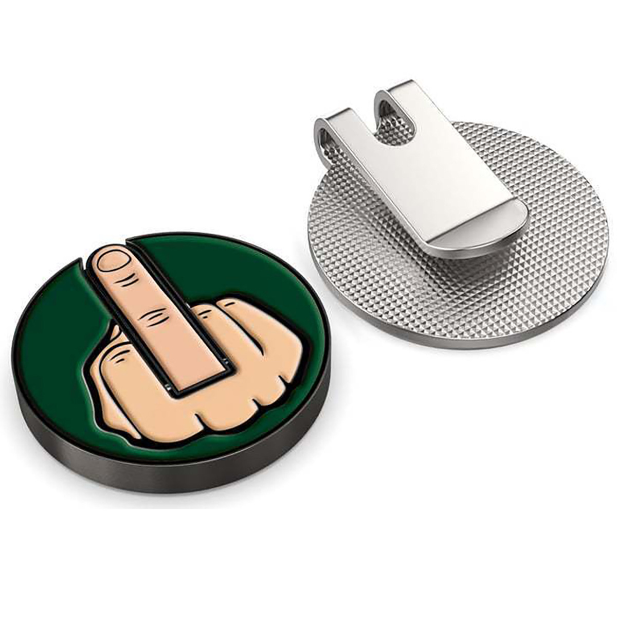 Middle Finger Golf Hat Clip Ball Marker