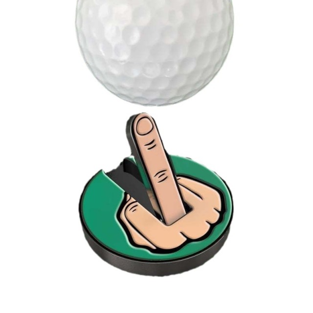 Middle Finger Golf Hat Clip Ball Marker