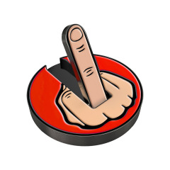 Middle Finger Golf Hat Clip Ball Marker