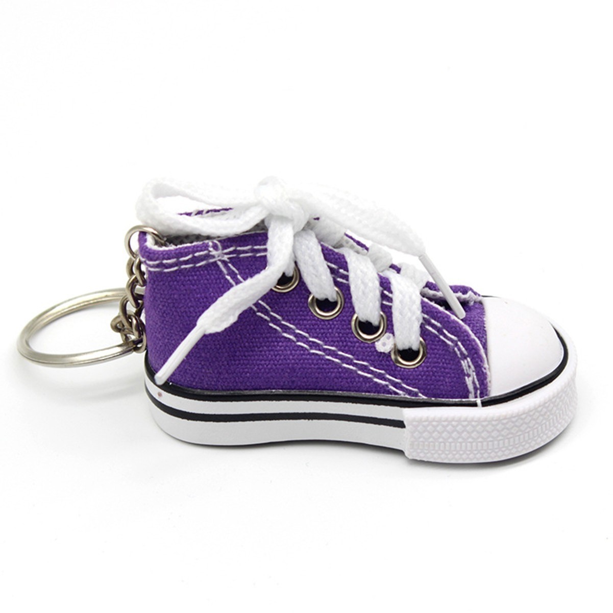 Mini Canvas Shoe Keychain