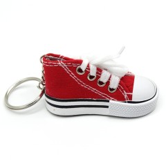 Mini Canvas Shoe Keychain