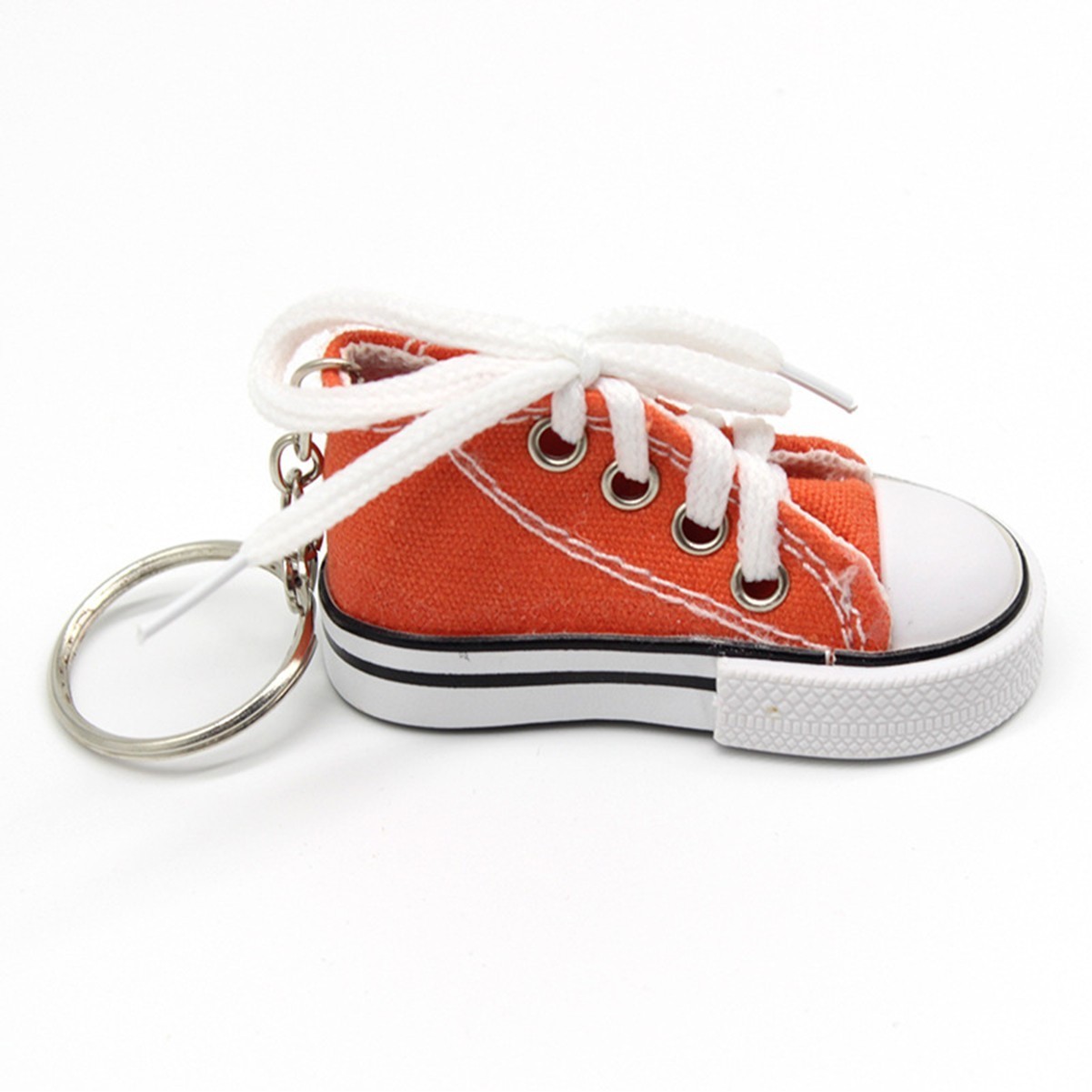 Mini Canvas Shoe Keychain