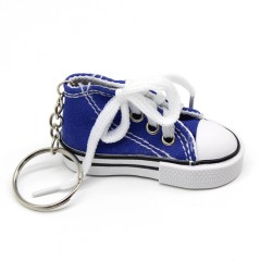 Mini Canvas Shoe Keychain
