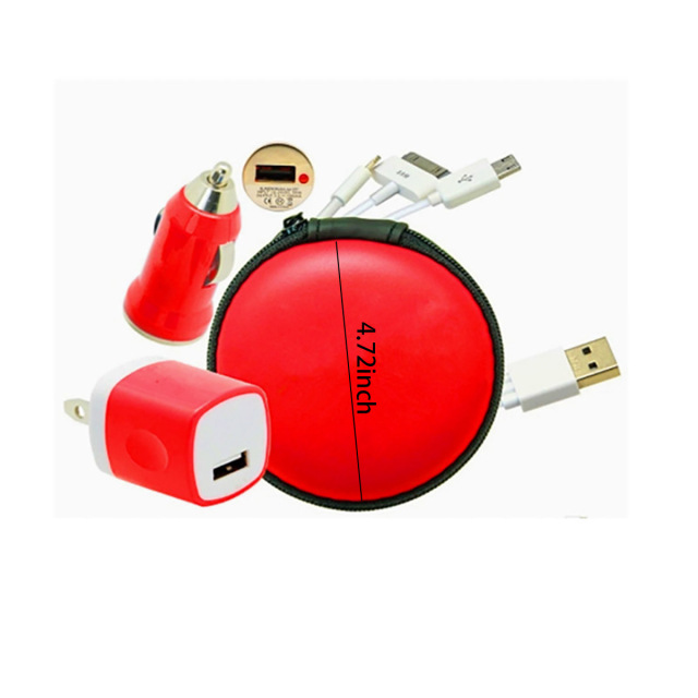 Mini Car Charger With 3-in-1 Cable