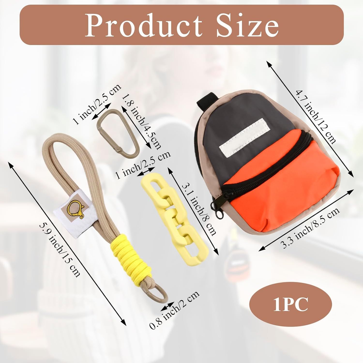 Mini Handbag Keychain With Candy Color