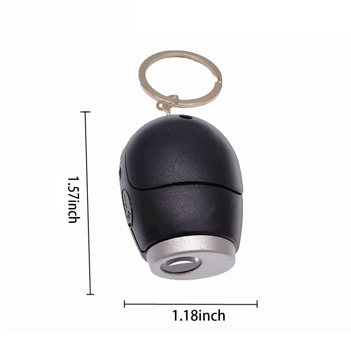 Mini Portable Projection LED Digital Clock Keychain