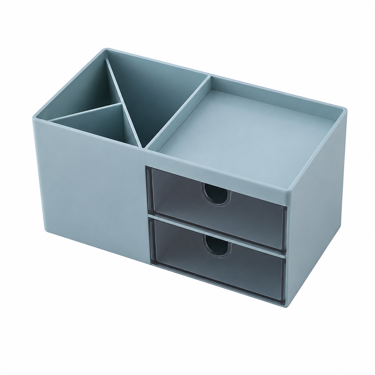 Multifunction Desk Organizer With Drawers And Cosmetic Tray