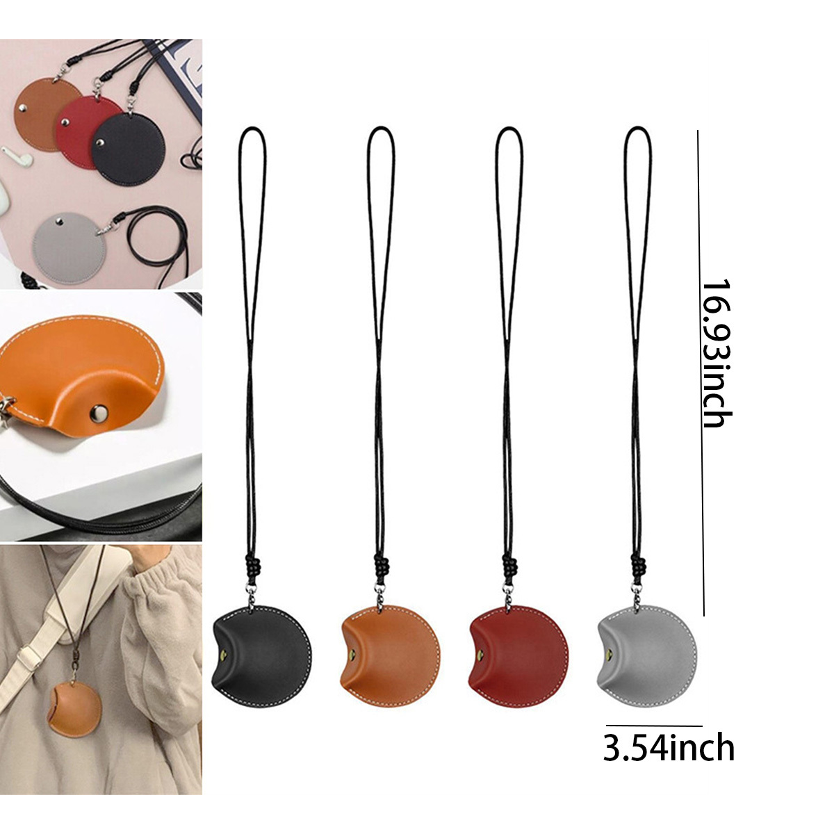 Neck Hanging Bluetooth Headphone Storage Pouch