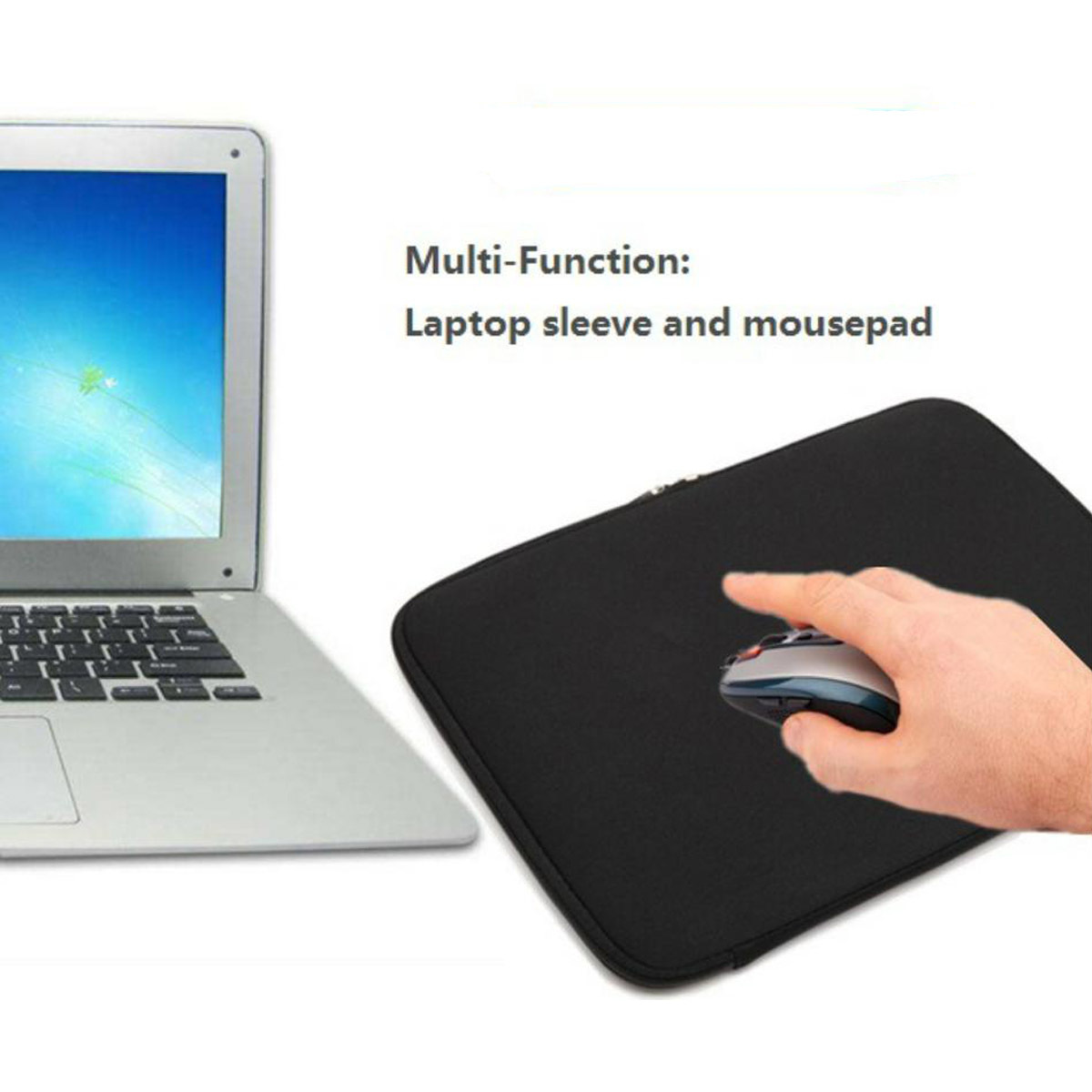 Neoprene Padded Zippered Laptop Sleeve