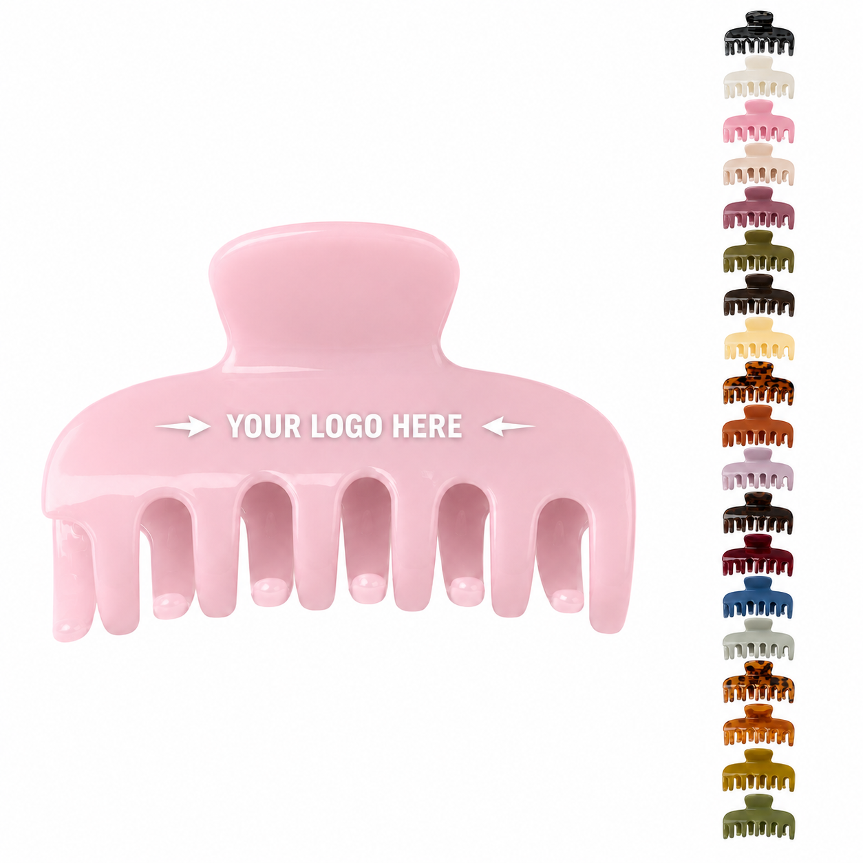 Neutral Rectangle Hair Claw Clips Hair Clips