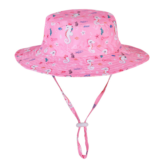 Kids Breathable Sun Hat With Adjustable Strap