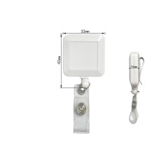 Square Retractable Badge Reel