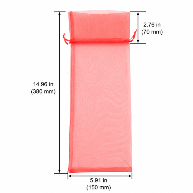 Organza Wine Bottle Drawstring Bag