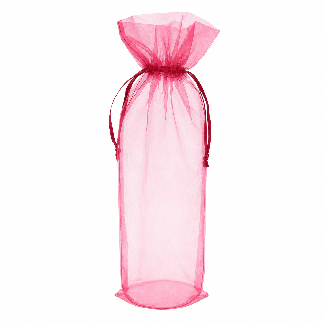 Organza Wine Bottle Drawstring Bag