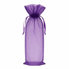 Organza Wine Bottle Drawstring Bag