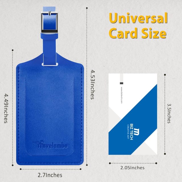 PU Leather Luggage Tag