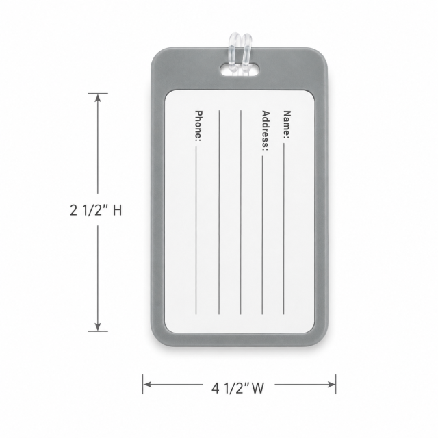 PVC Anti Lost Luggage Tag