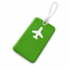 PVC Anti Lost Luggage Tag